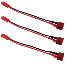 Yiqigou 3pcs Deans T Male Female Plug to JST Male Female Connector Adapter Cable Wire Lead with 10cm 22AWG Wire (Deans Female to jst Female)