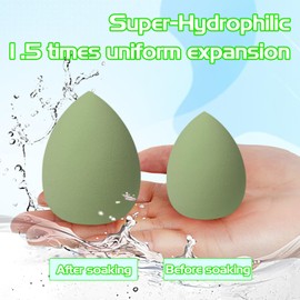 Makeup Sponge Set, 4-8 Pieces, Multi-Colour (Green)