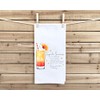 Tequila Sunrise Recipe Kitchen Towel with Hanging Loop - 100%