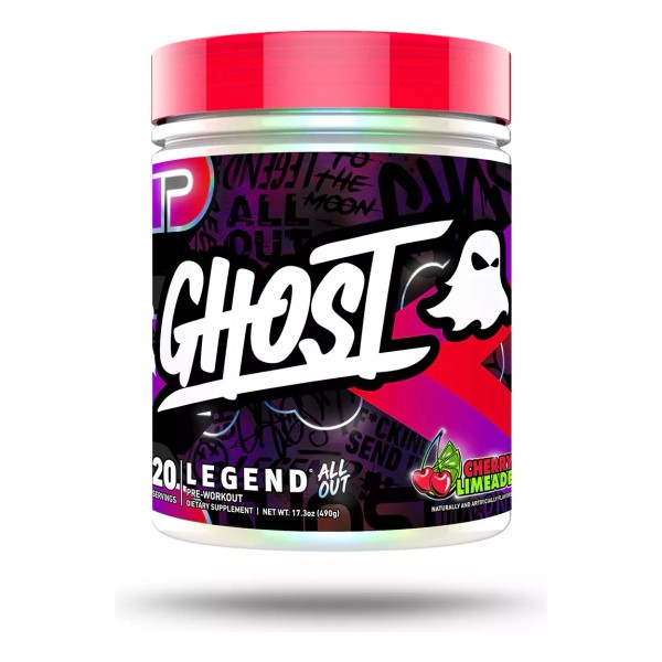Ghost Pre Entreno Ghost Legend All 20 Serv Beta Alanina Citrulina Sabor Cherry Limeade