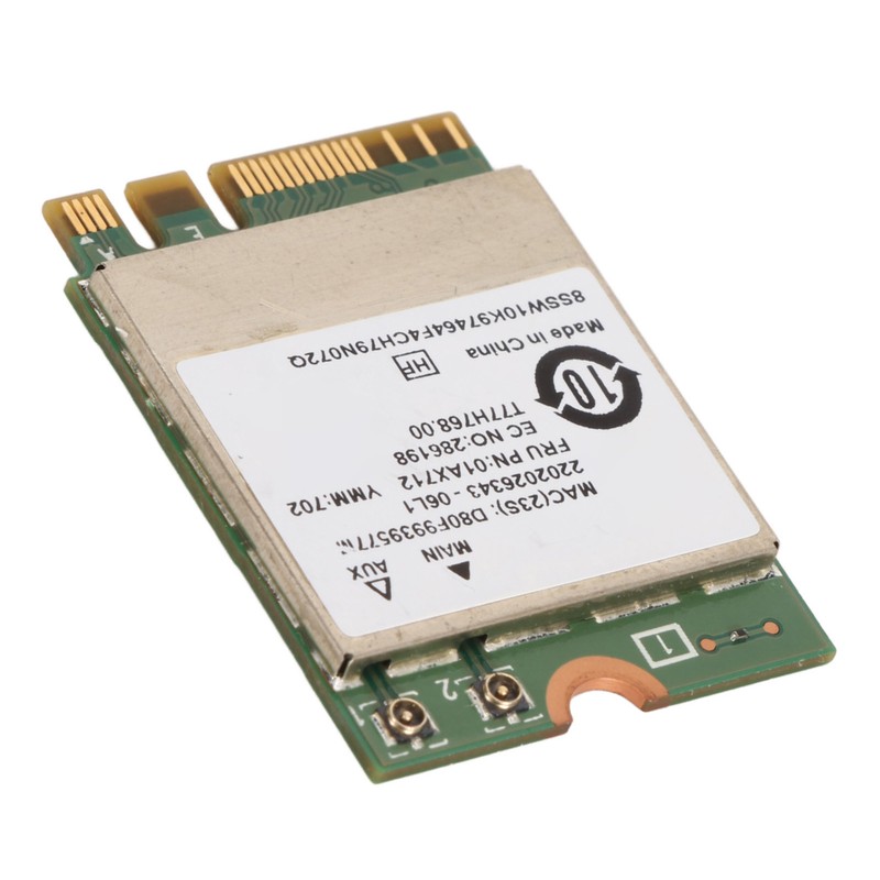 RTL8822BE Network Card 01AX712 433Mbps WiFi Bluetooth 4.0 M.2 NGFF