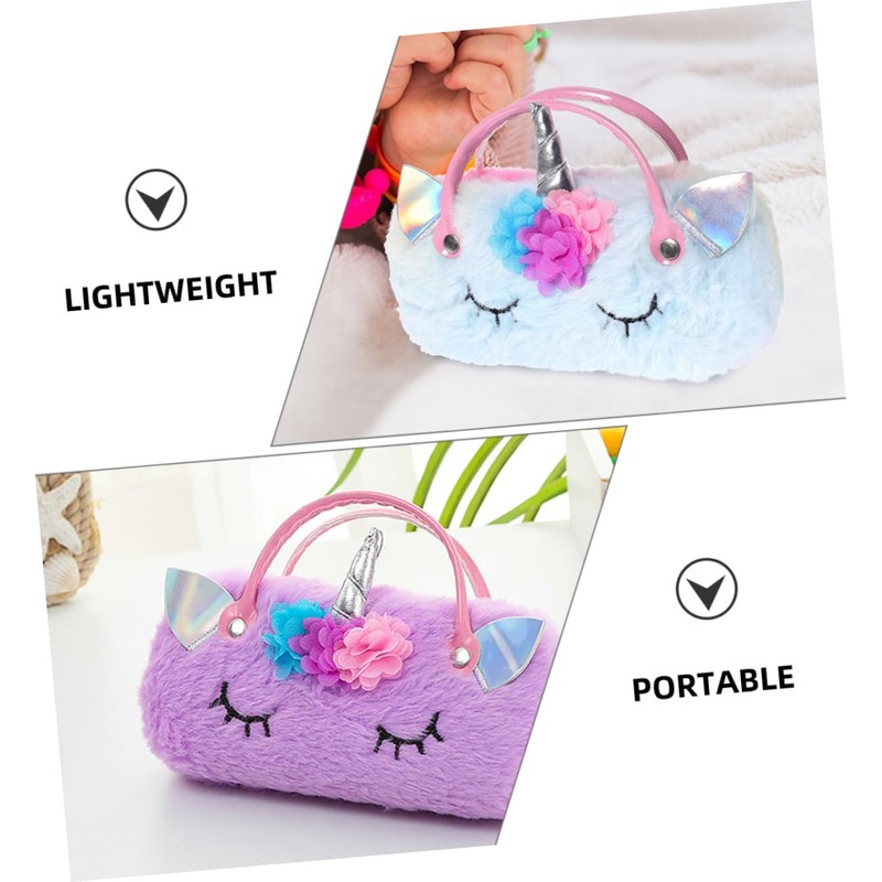 IMIKEYA 2pcs Unicorn Glasses Case for - Cute Hard Shell