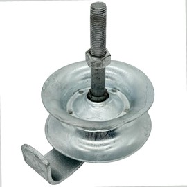 Sliding Gate Rollers 5" Steel Pipe Track Roller Galvanized for 1 5/8" Pipe Track (Pack of 1)