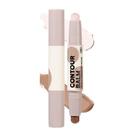 2026 (Popular in TikTok) Double Contour Stick, Nose Shadow & Highlight, Small Face Effect, Natural 3D Feel, Cream Type, Fits Your Fingers, For Beginners, Rich Makeup, Won't Crack, Long Lasting, All-in-One, Time-Saving Makeup, Smooth (02# Natural Color)