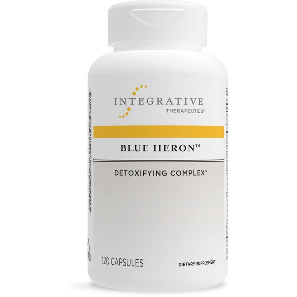Integrative Therapeutics Blue Heron - Detox Complex with Dietary Fiber, Herbs and Probiotics - Supports Colon Function - Includes Fenugreek - Dairy Free - 120 Capsules