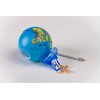 EXERZ 10CM Mini Globe (Political Map), with Pencil Sharpener build