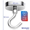 Westcott E-10830 00 Magnetic Hook Neodymium 48 mm Holds up