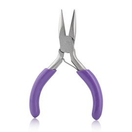 Gold Deer 3 Inch Mini Long Nose Pliers Chain Pliers Mini Precision Long Nose Pocket Pliers Mini Jewellery Pliers for Jewellery Making Bending Wire Small Object Grip DIY Crafts