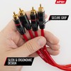 Install Link Audio Cable RCA for Subwoofer or Stereo Cable,