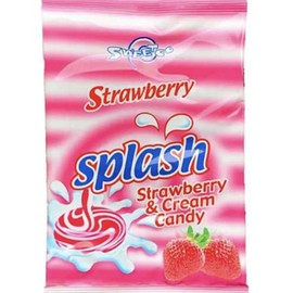 Splash - Nigerian Strawberry and Cream Flavored Candy [48 pieces]