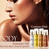 Shimmer Face And Body Oil,Silky Glow Body Glitter Cream Liquid