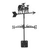 Metal Weather Vane Black Cute Animal Design Sturdy Durable Decorative