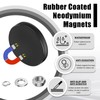 12Pack Rubber Coated Magnets, AHIER Neodymium Magnet Base with M5