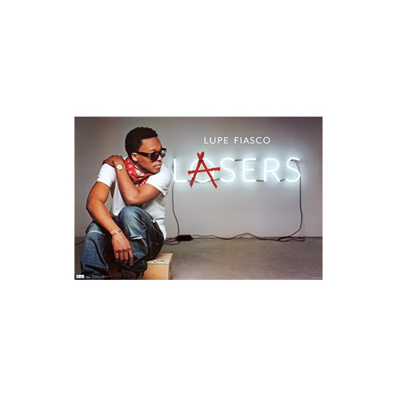 Lupe Fiasco Lasers Music Poster Print - 22x34 Poster Print,