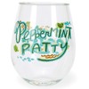 C.R. Gibson ''Peppermint Patty'' Acrylic Stemless Wine Glass, 12 oz