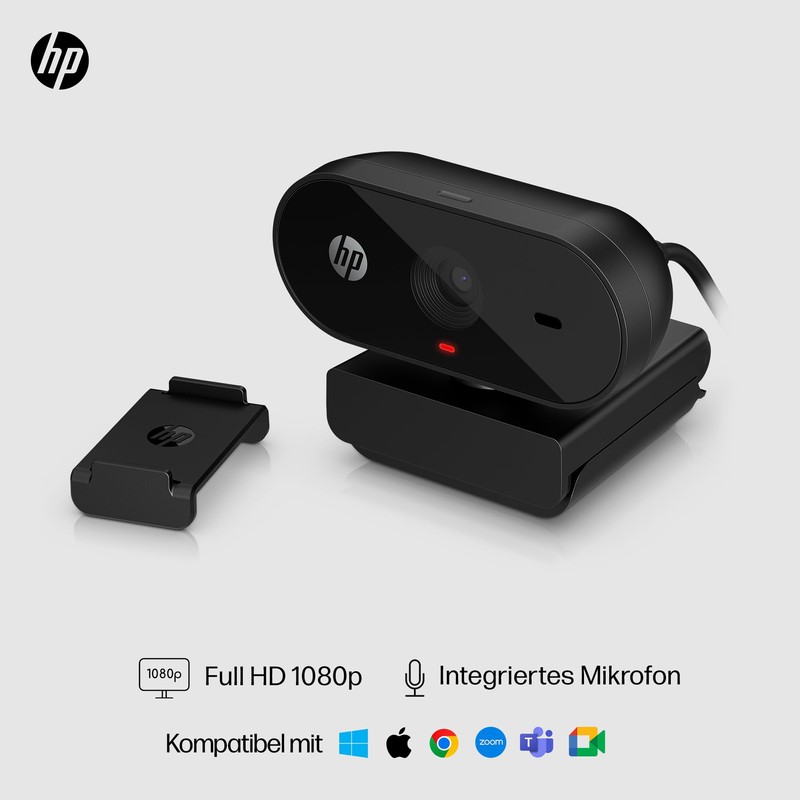 HP 320 All-in-One Webcam USB A 1080p Full HD Resolution