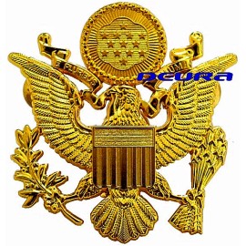 Army Blue Male Service Cap General Officer HAT Metal BADGE Size 2.35"