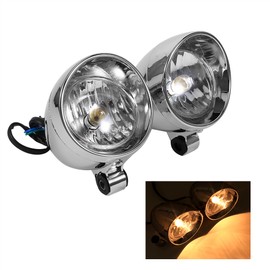 2PCS Motorcycle Headlights Motorbike Bullet Fog Light For Ducati