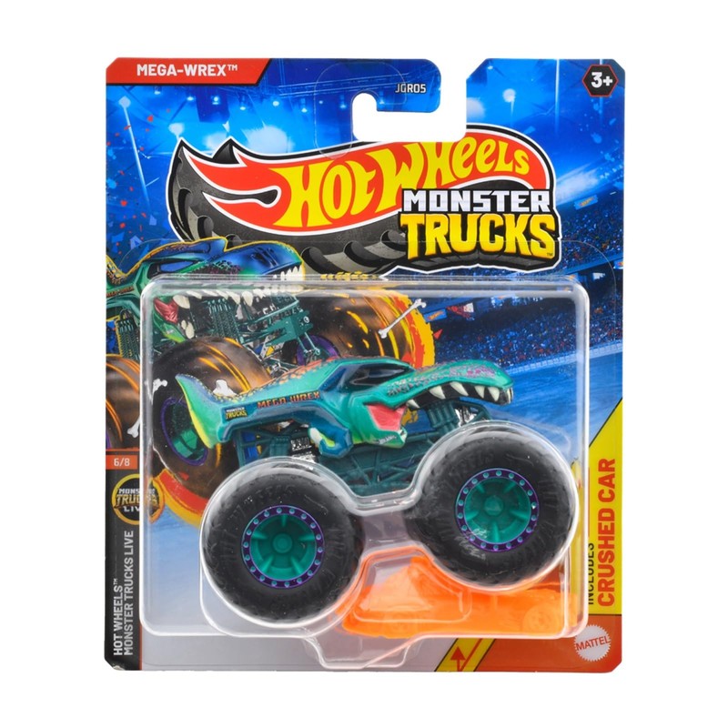 Hot Wheels JGR05 Monster Truck 1:64 Mega Rex Vehicle Toy