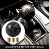 RYANSTAR Carbon Fiber Shift Knob Gear Shifter Knobs with 3
