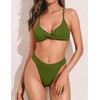 ZAFUL - Conjunto de bikini para mujer, con espalda cruzada,