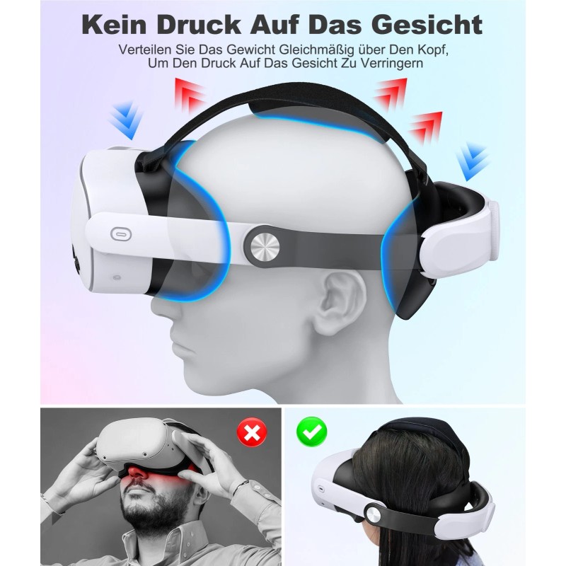 BEBONCOOL For Meta Oculus Quest 3/3s/Quest 2 VR Headset Elite