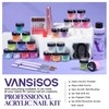 VANSISOS Acrylic Nail Kit for Beginner: Complete Set with 24