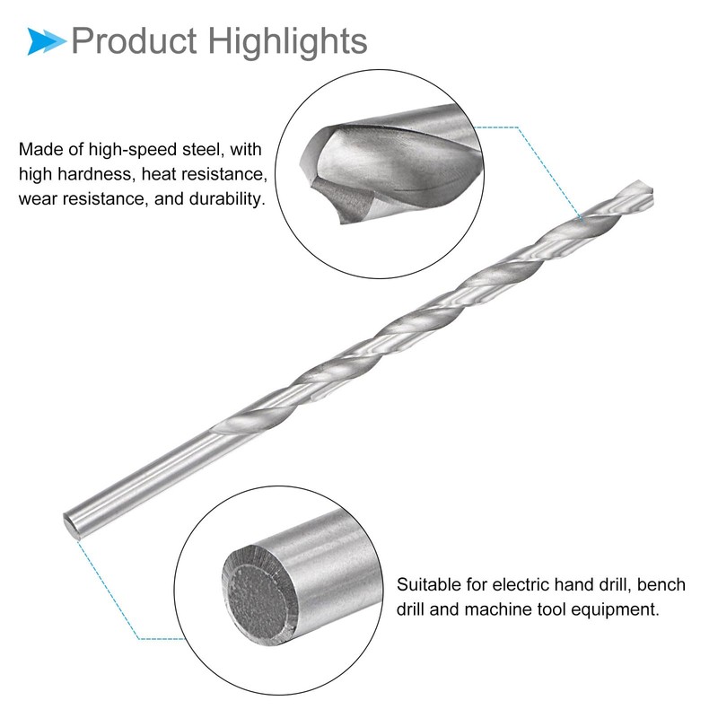 CoCud Extra Long Twist Drill Bit, 9mm Drill Diameter 200mm