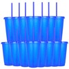 Yisituo 16 Oz Plastic Cups (15, Dunkelblau)