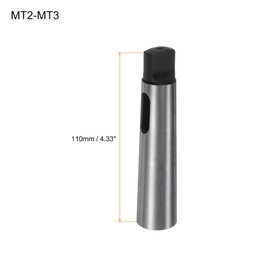 HARFINGTON 2PCS Morse Taper Adapter MT3-MT2 Accuracy 0.02mm High-Carbon Steel Drill Sleeve Reducing Morse Taper Center Sleeve Reducing Drill Chuck Sleeve for Lathe Milling Part