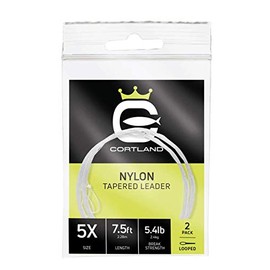 Cortland Line CORTLAND Nylon Tapered Leaders (9FT/2X - 10.2 LB)