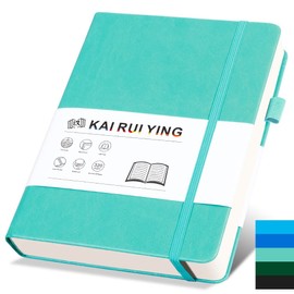 KaiRuiYing Lined Journal Notebook with Pen Holder, 320 Pages Journals for Writing B5 Notebooks College Ruled for School/Office, PU Leather Journal for Men/Women, 100 Gsm Paper Thick Journal