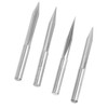 4Pcs VShaped Carving Cutter 2Edged Engraving Bit 4x0.4x15°/4x0.4x20°/4x0.4x25°/4x0.4x30°