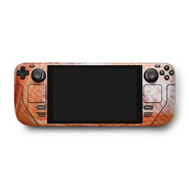 MightySkins Carbon Fiber Skin Compatible with Valve Steam Deck - Orange Quartz | Protective, Durable Textured Carbon Fiber Finish | Easy to Apply, Remove, and Change Styles | Made in The USA