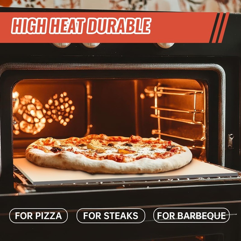 24'' Large Pizza Stone Baking Stone Cordierite Bread Stone for