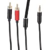 3.5MM to 2RCA Component ABS Cord AV Cable Audio Video