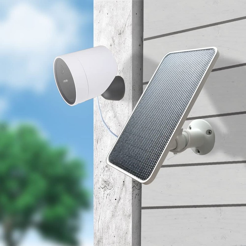JJMASEE Solar Panel for SimpliSafe Outdoor Security Cameras (2 Pack),