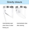 sourcing map 2 Pcs PVC Sewer Backflow Preventer, Anti-Odor Core