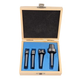 4 Piece Wood Driving Set MT1/MT2 Woodworking Lathe Spur Cup Center Set for Woodworking Turning Tools with Box Accessories (MT1)