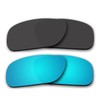 ACOMPATIBLE Replacement Polarized Black and Ice Blue Lenses for Oakley
