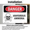 Anhydrous Ammonia OSHA Danger Vinyl Decal Label 7 Inch x