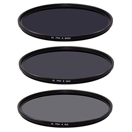 ICE 77mm IR Cut Set of 3 Filters MC ND8 ND64 ND1000 Neutral Density ND 3, 6, 10 Stop Optical Glass 77