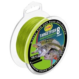 WFT TF8 Predatory Fish Line Chartreuse 150 m, Diameter/Load Capacity: 0.10 mm/7 kg Load Capacity