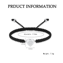 VCCWYQK Paw Print Heart Urn Bracelet for Ashes for Dog Cat Bangle Stainless Steel Memorial Keepsake Urn Jewelry for Pet Ashes