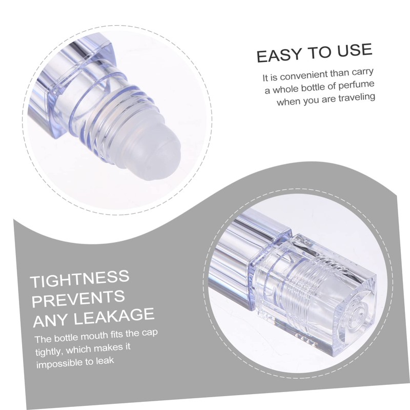 MERRYHAPY 10pcs Refillable Roller Bottles for Essential Oils and Lip