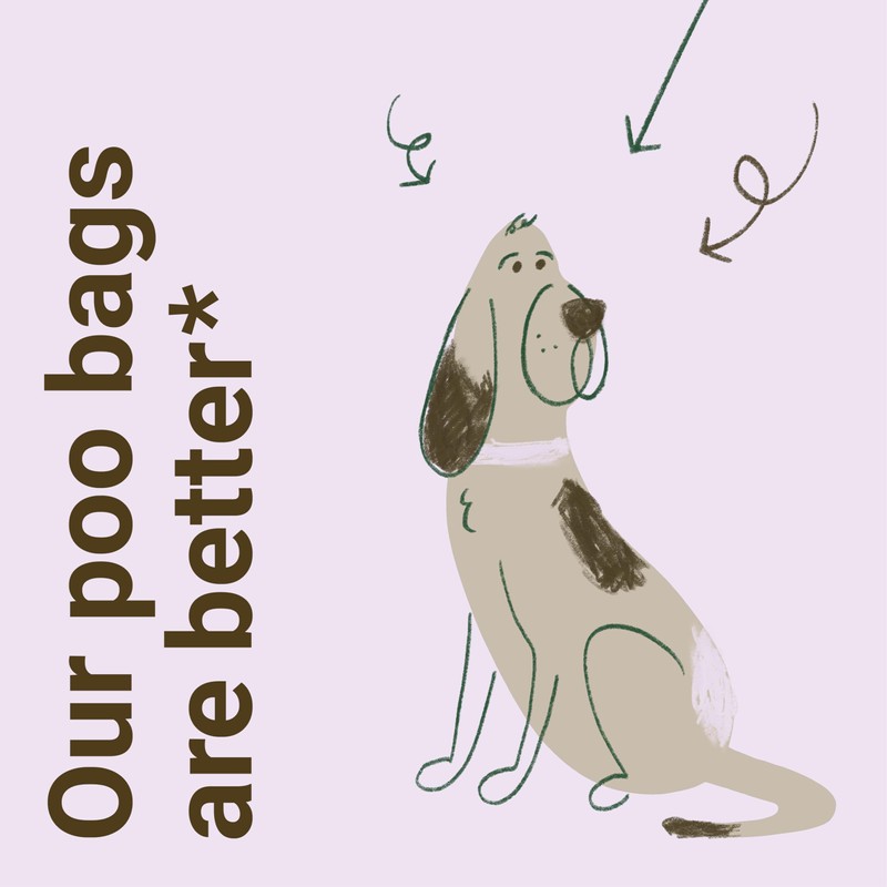 Willd Compostable Dog Poop Bags 300 count – 100% Plastic-Free