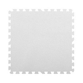 IncStores 1/2 Inch Thick Exercise Foam Flooring Tiles | High-Density Interlocking Foam Tiles for Portable Floor Protection in Your Home Gym, Playroom, and More | White, 6 Tiles