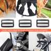 Hocansen 50PCS Plastic Black Tri-Glide Slider Adjust Buckles 38mm Slide