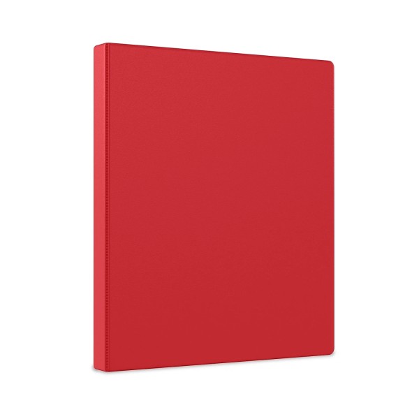 Staples Light-Use 1/2" 3-Ring Non-View Binders Red 3/Pack ST26852-CCVS