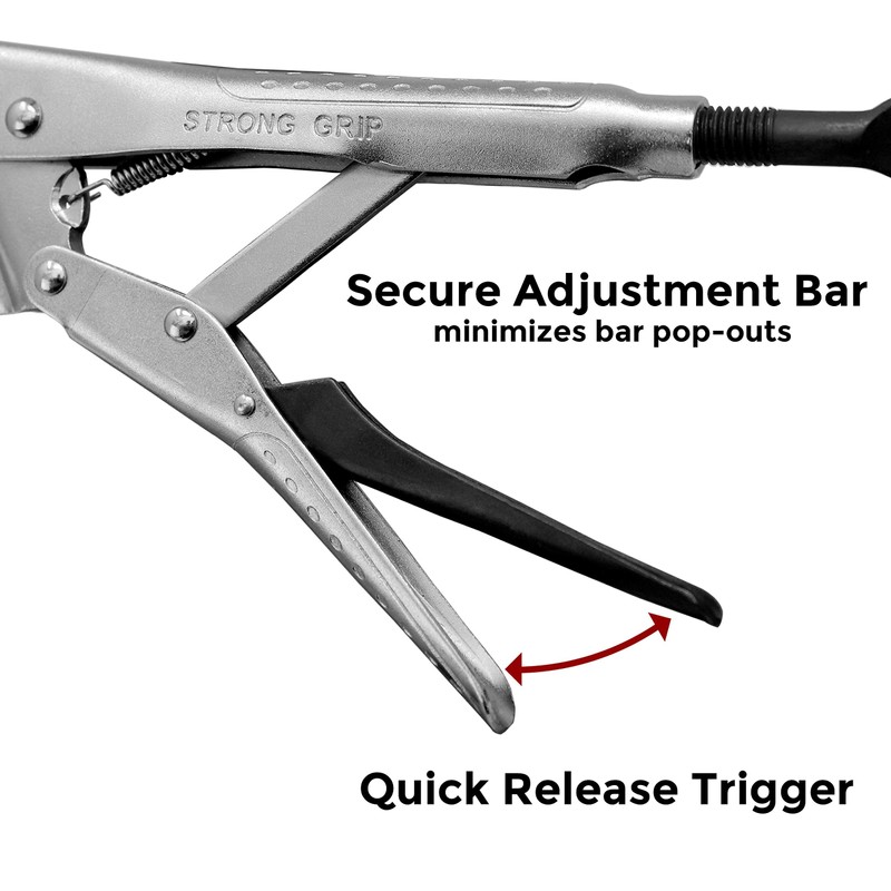 Strong Hand Tools Locking Chain Pliers, Removable 48″ Chain, Holds
